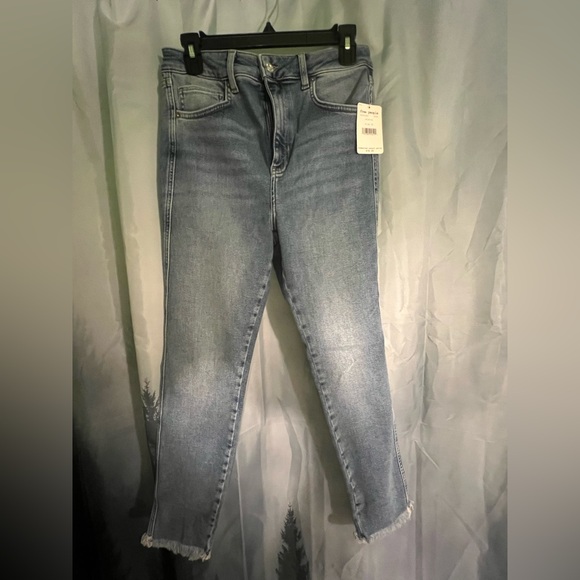 Free People We The Free Raw High Rise Jegging Sierra Slim Fit Comfy Denim Jeans - Picture 6 of 9